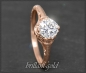 Preview: Diamant Ring 0,91ct, 585 Gold, Antik Jugendstil Design